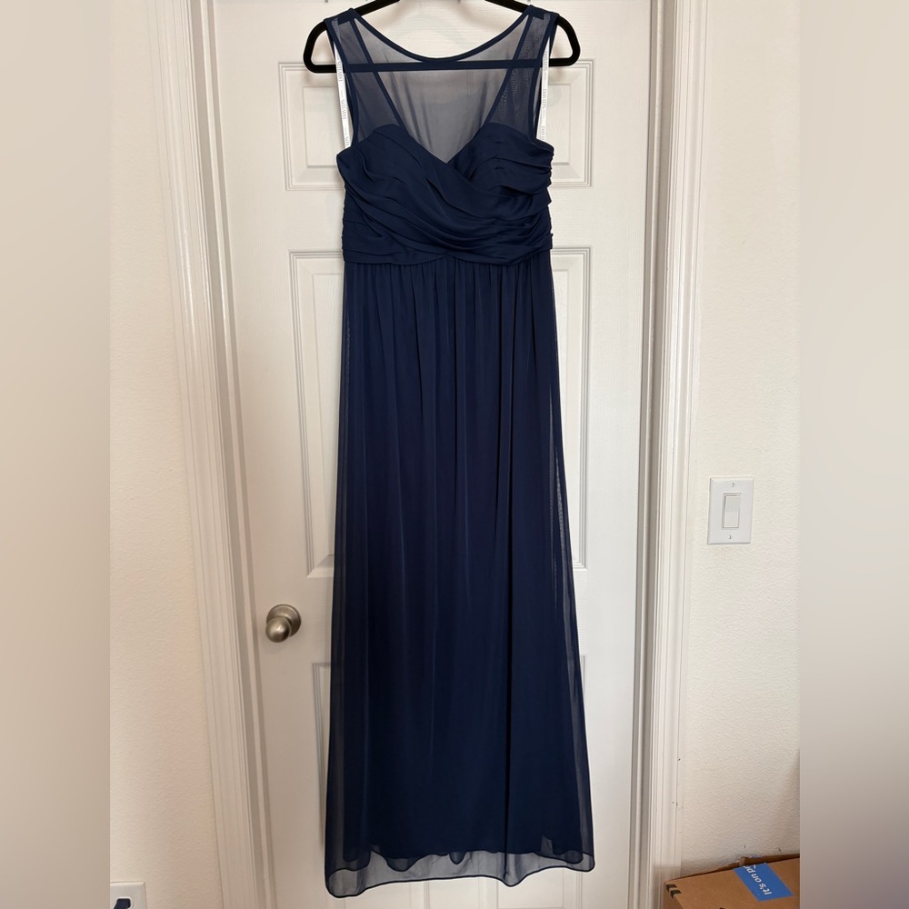 David's Bridal Illusion Sweetheart Neckline Floor-length dress
